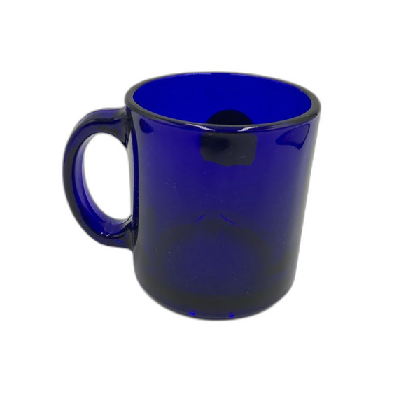 Cobalt Blue Glass Coffee Tea Mug Philadelphia Liberty Bell Tourist Souvenir - Picture 3 of 12